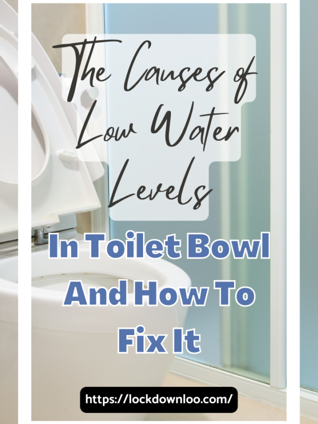 The Causes Of Low Water Levels In Toilet Bowl And How To Fix It